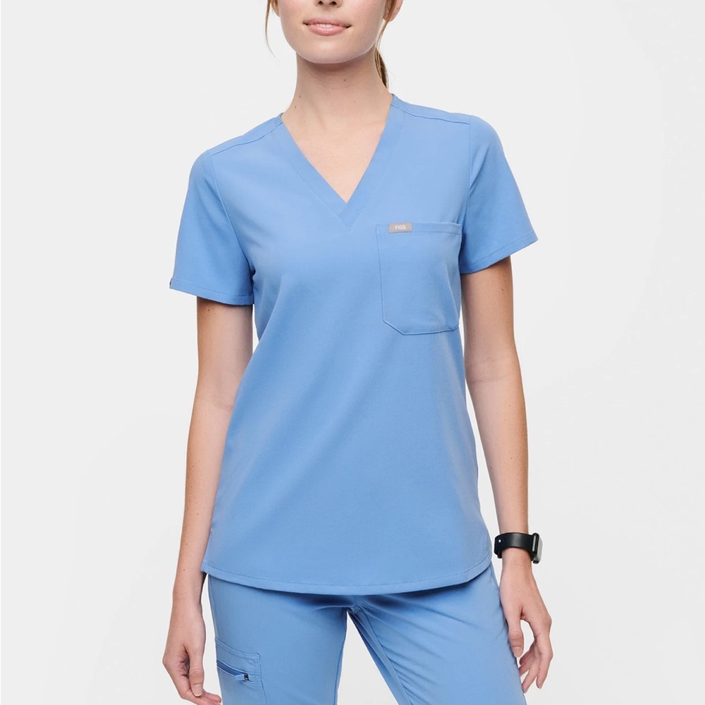 Figs Cecil Blue V-Neck Women's joggers